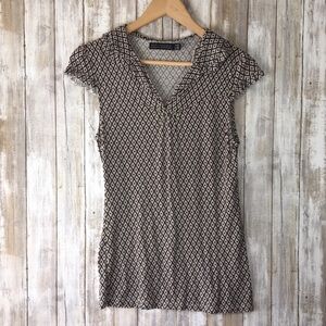 Zara Brown Diamond Blouse